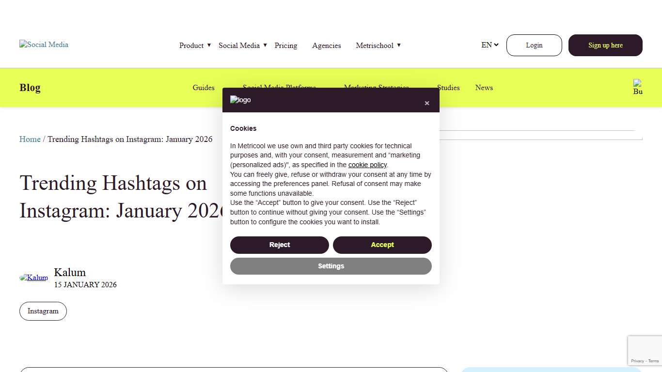 Trending Hashtags on Instagram: January 2026